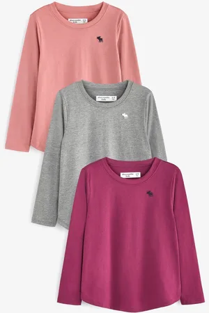 Abercrombie & Fitch Multi Three Pack Long Sleeve T-Shirts15