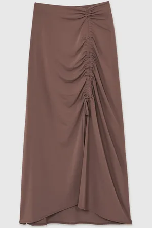Reiss Aurelie Ruched Midi SkirtXL