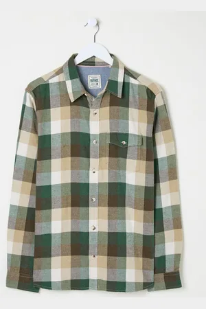 Fat Face FatFace Long Sleeve Buffalo Check 100% Cotton ShirtL Reg