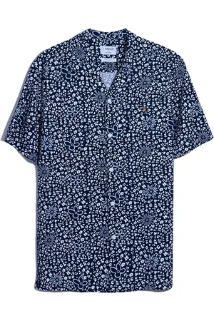 Farah Blue Landon Short Sleeve Print Shirt2X-L