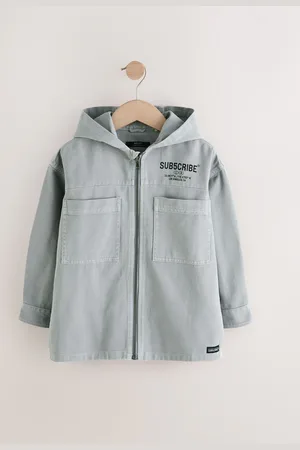 Next Overshirt 100% Cotton Denim Zip Through Hoodie (3-16yrs)134140 cm