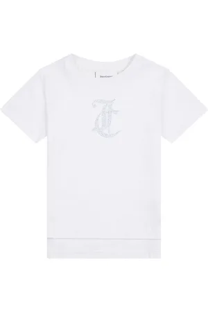 Juicy Couture Girls Tonal Diamante Fitted 100% Cotton T-Shirt7