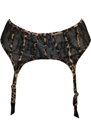 Pour Moi India Leopard Embroidered Suspender40