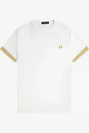 Fred Perry Striped Cuff T-Shirt2X-L
