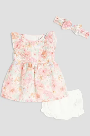River Island Baby Girls Floral Burnout Bow Dress6874 cm