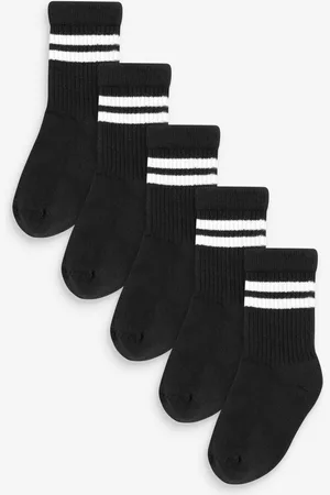 Next Cushioned Footbed Cotton Rich Ribbed Tipped Socks 3 Pack7-10
