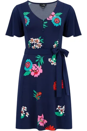 Pour Moi Priya Slinky Jersey Panel Short Sleeve Dress36