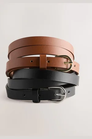 Next PU Skinny Belts 2 Pack2X-L
