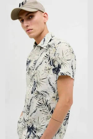 JACK & JONES Hawaiian Resort Short Sleeve 100% Cotton ShirtXL