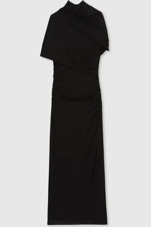 Reiss Azure Stretch-Lyocell Ruched Midi Dress32