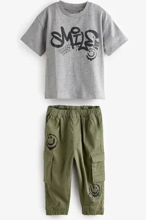 Next T-Shirt and Cargo Trousers Set (3mths-7yrs)3