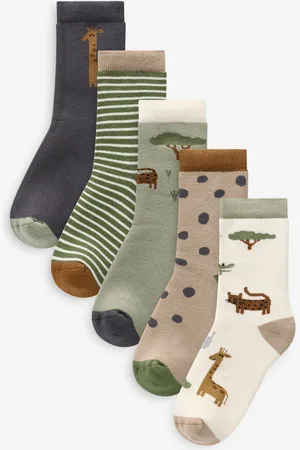 Next Cosy Terry Cotton Rich Socks 5 PackUK 9-12 Jnr