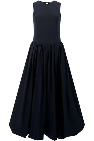 French Connection 100% Cotton Phoebe Jersey Mix Bubble Hem Midi DressM