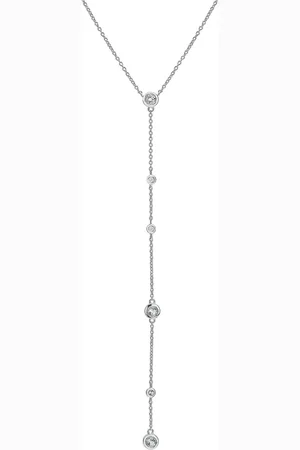 Hot Diamonds Silver Tone Tender Waterfall Statement NecklaceJeden