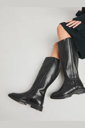 Simply Be Knee High Flat Stretch Seam Detail Boots In Extra Wide FitEU 41 (UK 7)