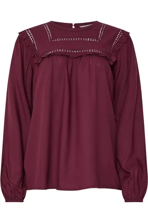 Long Tall Sally Bib Frill Woven Blouse40 Wysoki