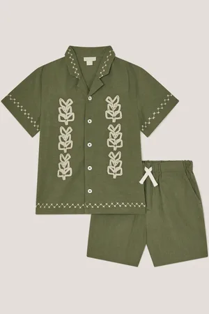 Monsoon Embroidered Shirt and Shorts Set122128 cm