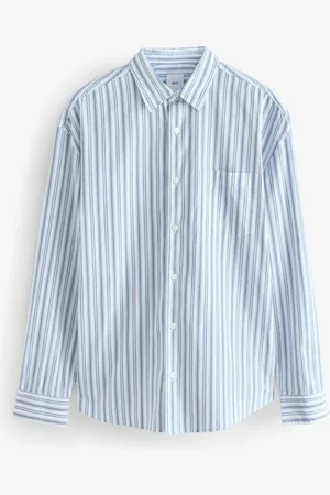 Next Soft Touch 100% Cotton Long Sleeves Stripe ShirtL
