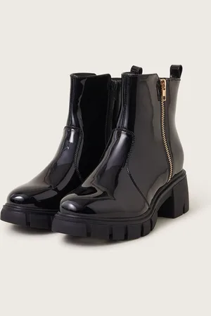Monsoon Patent Chunky Heeled BootsEU 38 (UK 5)