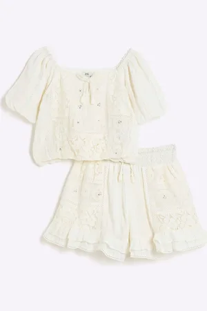 River Island Girls Lace Short Set134140 cm