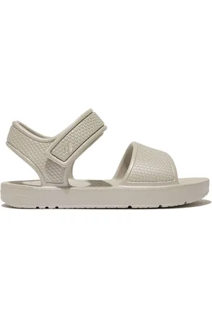 FitFlop Kids Toddler Silver iqushion Shimmer Ergonomic SandalsEU 29 (UK 11)