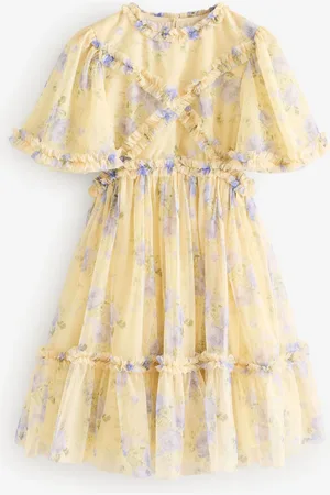 Next Cut Out Mesh Printed Occasion Dress (3-16yrs)12 lat (152 cm)