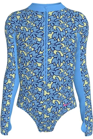 Nike Bubble Script Long Sleeve Swimsuit 1 Piece128134 cm