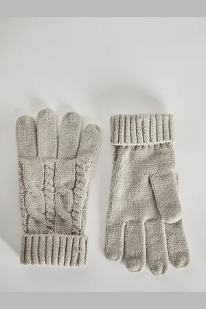 Lipsy London Cosy Cable GlovesM-L