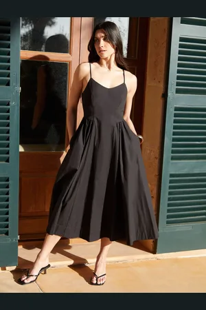 Threadbare V-Neck Fit and Flare 100% Cotton Midi Dress44