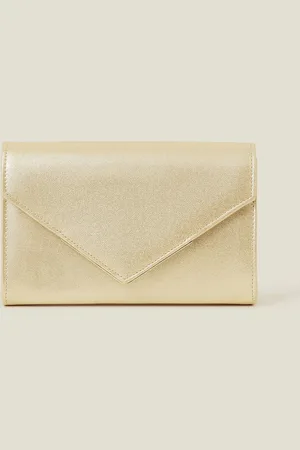 Accessorize Metallic Envelope Clutch BagJeden