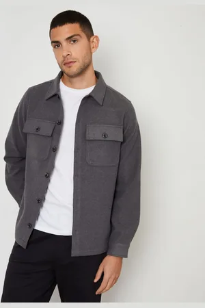 Threadbare Faux Fur Wool Button Up ShacketL