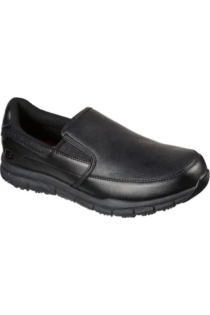 Skechers Mens Nampa Groton Slip Resistant Slip On ShoesEU 42 (UK 8)