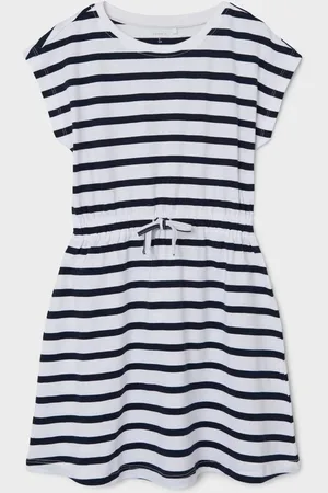 NAME IT Jersey Striped Short Sleeve Dress158164 cm