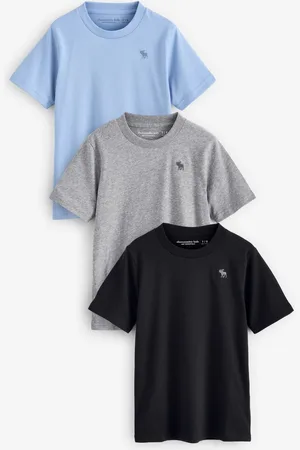Abercrombie & Fitch Blue Logo Long Sleeve 100% Cotton Top 3 Pack15