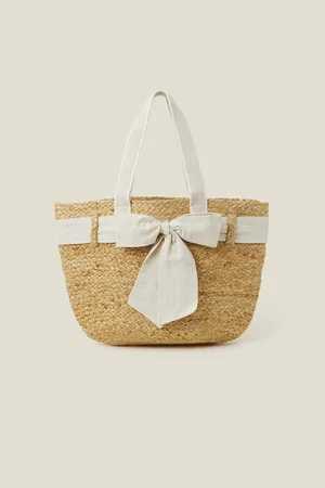 Accessorize Jute Bow Shopper BagJeden