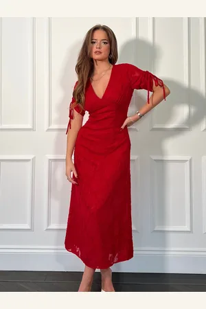 Girl in Mind Emily Tie Sleeve Midi Dress42