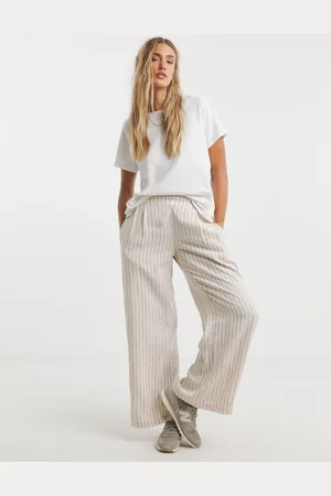 Simply Be Pinstripe Wide Leg Trousers48