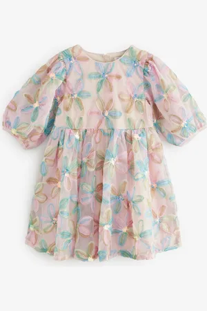 Next Embellished Puff Sleeve Dress (3-16yrs)16 lat (176 cm)