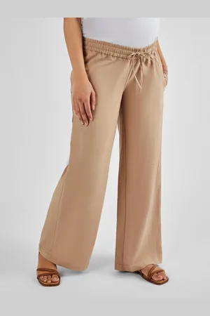 JoJo Maman Bébé Linen Blend Maternity Trousers40
