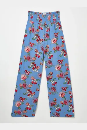 Fat Face FatFace Printed Wide Leg Trousers48 R