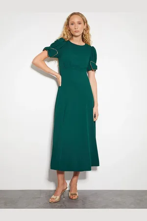 Monsoon Belle Bow Sleeves Midi Dress38