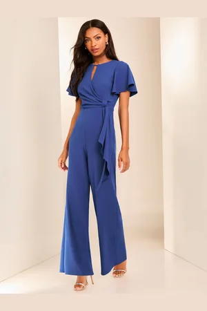 Lipsy London Flutter Sleeve Tie Side Wide Leg Jumpsuit34