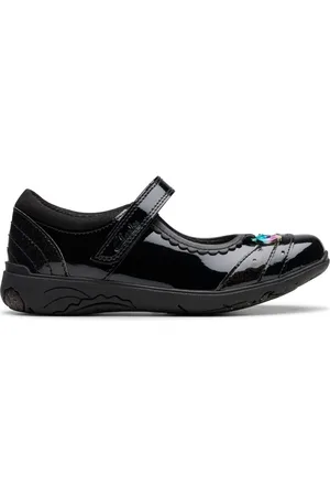 Clarks Patent Relda Spark Kid Shoes12.5 EU31H