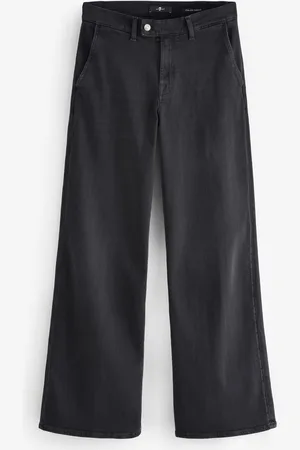 7 for all Mankind Tailored Lotta Black Jeans with Slash pocket30 R