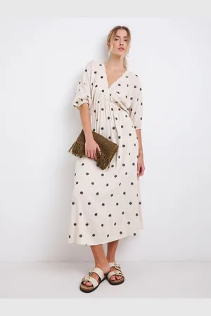 Simply Be Embroidered Linen Dress42