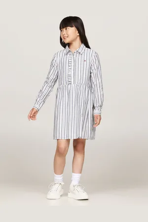 Tommy Hilfiger Stripe Shirt Long-Sleeved White Dress16 lat (176 cm)