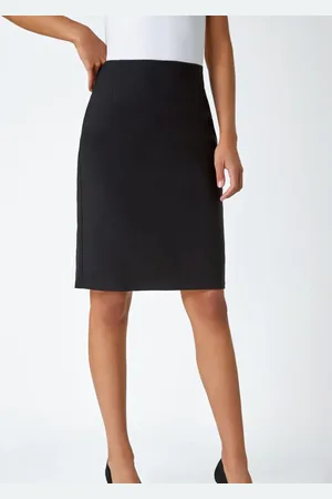 Roman Pull On Stretch Elastic Waist Pencil Skirt38