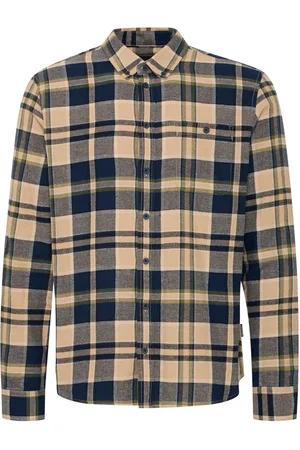 Blend 100% Cotton Check Long Sleeve ShirtXXL