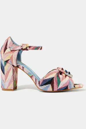 Joe Browns Jacquard Chunky Block Heelseu39