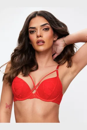 Ann Summers Sweet Surrender Padded Lace & Mesh Plunge Bra80C